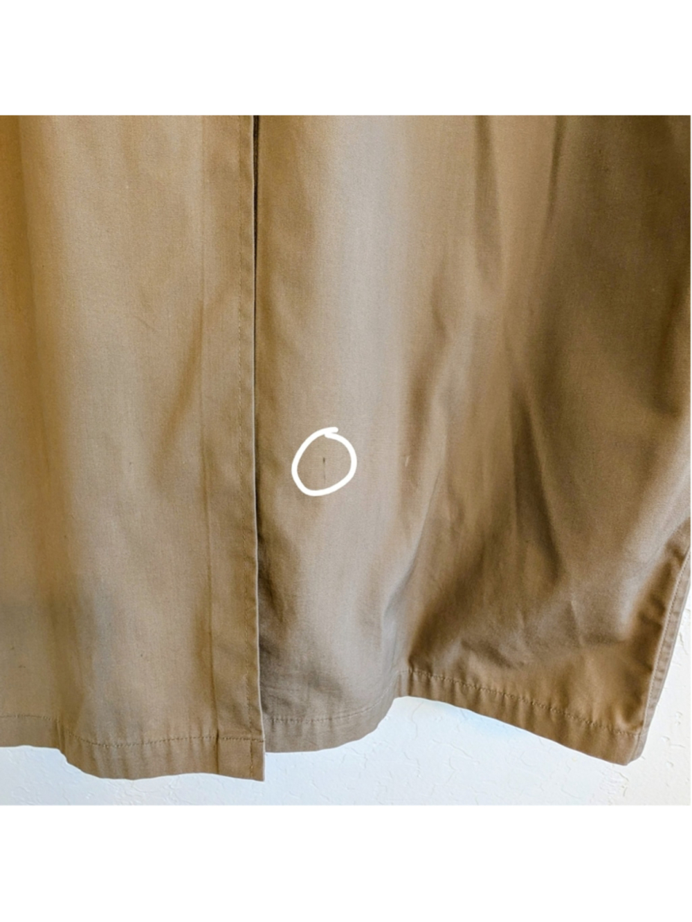 VTG London Fog Maincoats Tan Trench Coat Classic Tailored Overcoat Raincoat - Picture 15 of 16